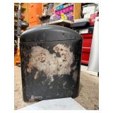 Original 1920's era Domed Black Metal Automobile Trunk