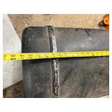 Original 1920's era Domed Black Metal Automobile Trunk