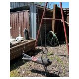 Fantastic Orig Vintage 1960's Gametime Ride-On Bomb Swing