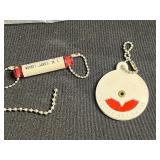 8-Ball Pendant Necklace on Ball Chain with Assorted Vintage Charms, Buckles & Keys for Jewelry Making