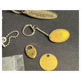8-Ball Pendant Necklace on Ball Chain with Assorted Vintage Charms, Buckles & Keys for Jewelry Making