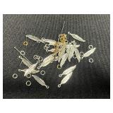 Assorted Clock Hands - Ornate Vintage Metal Pieces in Mixed Finishes for Jewelry Making