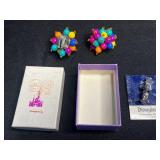 VTG Disneyland Sterling Silver Charm & Beaded Clip Earrings Mixed Lot