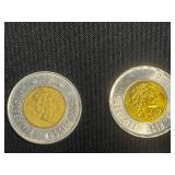 Toonie Coins Queen Elizabeth II (Lot of 9)