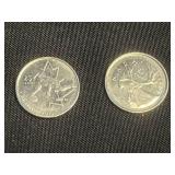 Toonie Coins Queen Elizabeth II (Lot of 9)