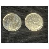 Toonie Coins Queen Elizabeth II (Lot of 9)