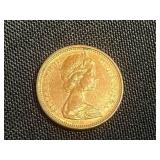 1965 Canada One Cent Coin - Elizabeth II