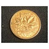 1965 Canada One Cent Coin - Elizabeth II
