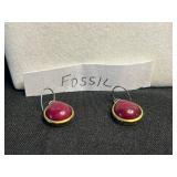 Jewelry Set - Fossil Necklace & 4 Pairs Earrings