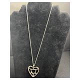 Costume Jewelry Mixed Lot - Napier Necklace, Heart Pendant Necklace, Bracelet & Bird Brooch