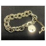 Bracelet Lot - 4 Mixed Bracelets, Gold Tone Bangle, Coin & Charm Styles
