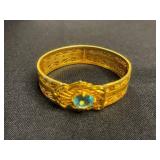 Bracelet Lot - 4 Mixed Bracelets, Gold Tone Bangle, Coin & Charm Styles