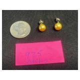 VTG Sterling Silver 925 Backs on 1 Pair w 4 Pairs of Earrings Mixed Lot