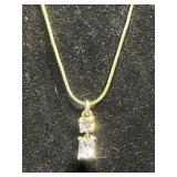 Necklace Jewelry Mixed Lot - Gold Tone Chains, Pendants & Bolo Tie