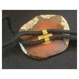 Necklace Jewelry Mixed Lot - Gold Tone Chains, Pendants & Bolo Tie