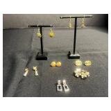 Gold-Tone Earrings Mixed Styles