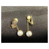 VTG Monet Bracelet & Faux Pearl Jewelry Mixed Lot w Four Pairs of Earrings