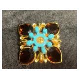 Floral Brooch Set - Joan Rivers Classics Collection w Interchangeable Designs