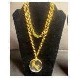 VTG Fashion Jewelry Necklace Lot Inc Sarah Coventry Gold-Tone Necklace w Lion Pendant