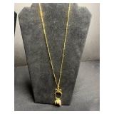 VTG Fashion Jewelry Necklace Lot Inc Sarah Coventry Gold-Tone Necklace w Lion Pendant