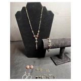 Jewelry Set - Lauren Conrad Necklace, Bracelet & Earrings Mixed Lot