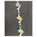 VTG Charm Bracelets - Silver Tone, Gold Tone & Red Stones