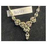 Beautiful BOGOFF Rhinestone Necklace and Single Gemstone Pendant Necklace