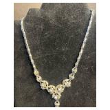 Beautiful BOGOFF Rhinestone Necklace and Single Gemstone Pendant Necklace