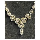 Beautiful BOGOFF Rhinestone Necklace and Single Gemstone Pendant Necklace