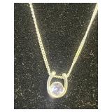Beautiful BOGOFF Rhinestone Necklace and Single Gemstone Pendant Necklace