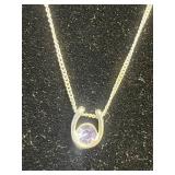 Beautiful BOGOFF Rhinestone Necklace and Single Gemstone Pendant Necklace
