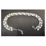 Kramer of NY Bracelet - Costume Jewelry - Necklace & Bracelet Lot of 4 - Rhinestone, Pearl & Floral Styles