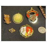 Costume Jewelry Necklaces & Pins 7-Piece Mixed Lot - Cookie Lee