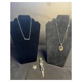 Fashion Jewelry Mixed Lot - Lia Sophia Pendant Necklace, Watch Bracelet & Locket - untested