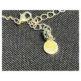 Fashion Jewelry Set - Initial M Necklace & Laurel Burch Dove Heart Pin w Matching Earrings (Lot of 3)