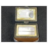 Miniature Trinket Boxes - Sewing Machine & Empire State Building (Lot of 2)