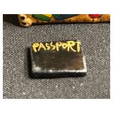VTG Mini Decorative Trinket Boxes Sailboat w Surprise Inside & Travel Chest w Passport (Set of 2)