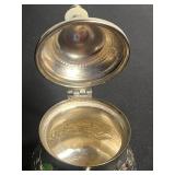 VTG Silver Plated Moroccan Teapot - Ornate Metal Teapot With Script