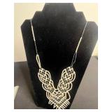 VTG Beaded Necklaces & Connemara Marble Watch - untested