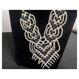 VTG Beaded Necklaces & Connemara Marble Watch - untested