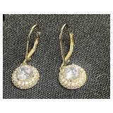 Cubic Zirconia Earrings - CZ 925 Drop & Stud (Lot of 3 Pairs)