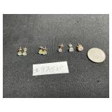 925 Cubic Zirconia Stud Earrings 925 Sterling Silver