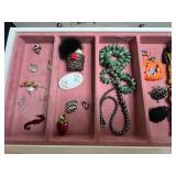 925 Turtle Pin & Costume Jewelry Pins & Brooches Mixed Lot - drawer not inc