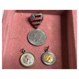 925 Turtle Pin & Costume Jewelry Pins & Brooches Mixed Lot - drawer not inc