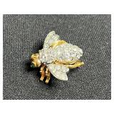 925 Earrings & VTG Jewelry Lot - Joan Rivers Bee Brooch, Coro Necklace & Bracelet