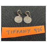 Sterling Silver Dangle Earrings - Marked Tiffany & Co. 925 - unverified