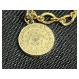 VTG Bracelet Jewelry Set of 3 - Charm Bracelets & U.S. Seal Chain Bracelet