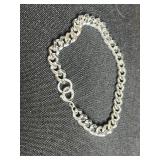 VTG Mixed Silver Tone Jewelry Lot of 6 - Necklaces, Bracelet & Rings