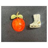 Vintage Brooch Pins - Figural Assorted Set of 8