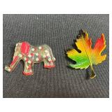 Vintage Brooch Pins - Figural Assorted Set of 8